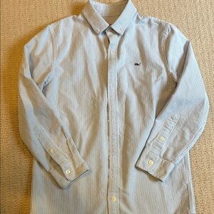 Vineyard Vines boys Blue Pinstripe Button Down Shirt